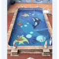 pool mosaic tile,mosaic dolphin pattern,glass swimming pool